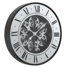 60cm French Industrial Metal Wall Clock